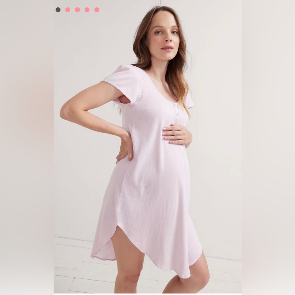 Hatch Light light blue Maternity Nightgown